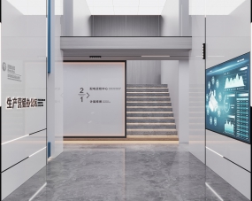 600平方復(fù)式裝修辦公室圖