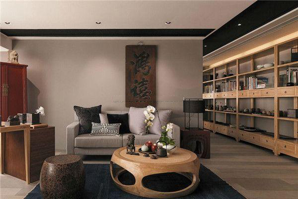 中式辦公室裝修效果圖